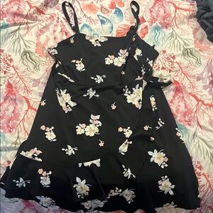 Floral dress with spaghetti straps